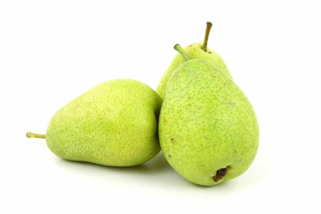Pears are low in calories