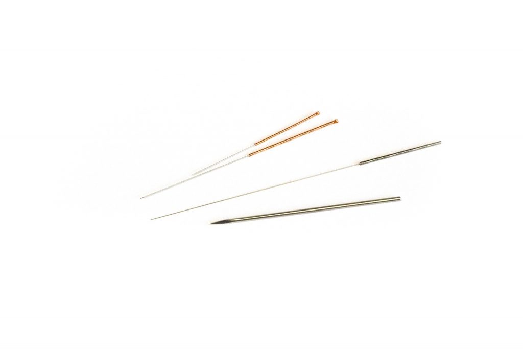 Needles used in acupuncture