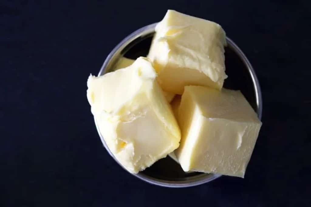 butter from cow's milk.