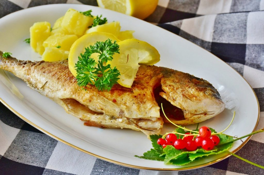Fish in the high protein diet