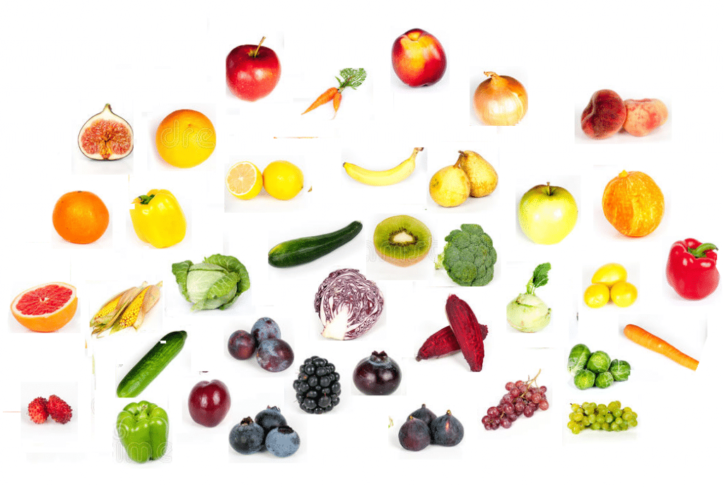 autumn vegetables and fruits