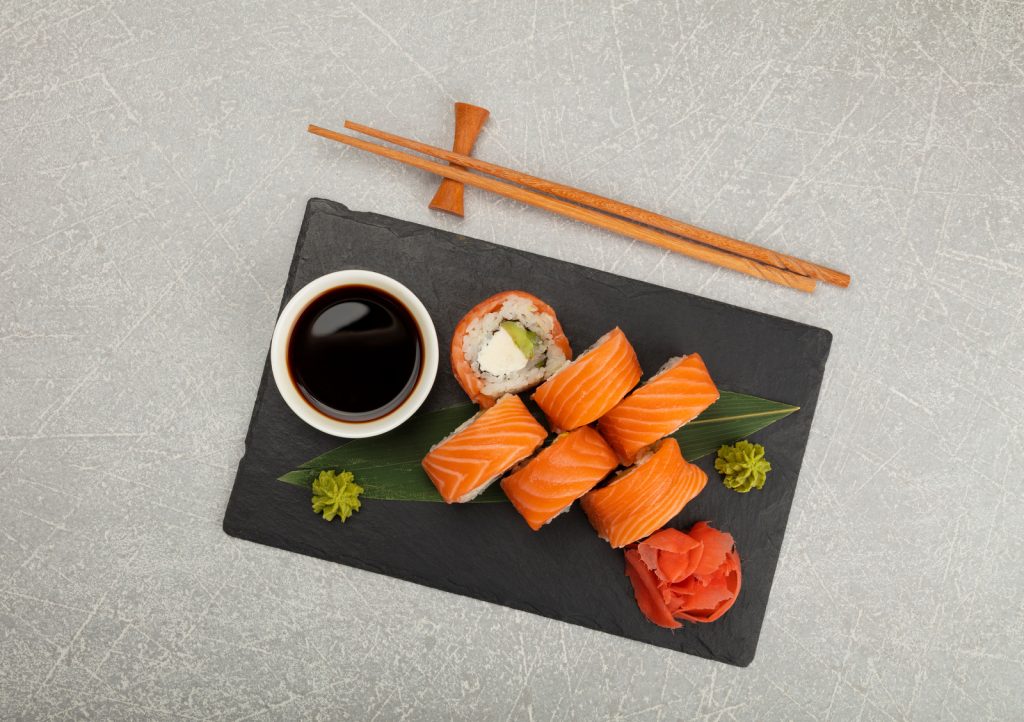 salmon sushi