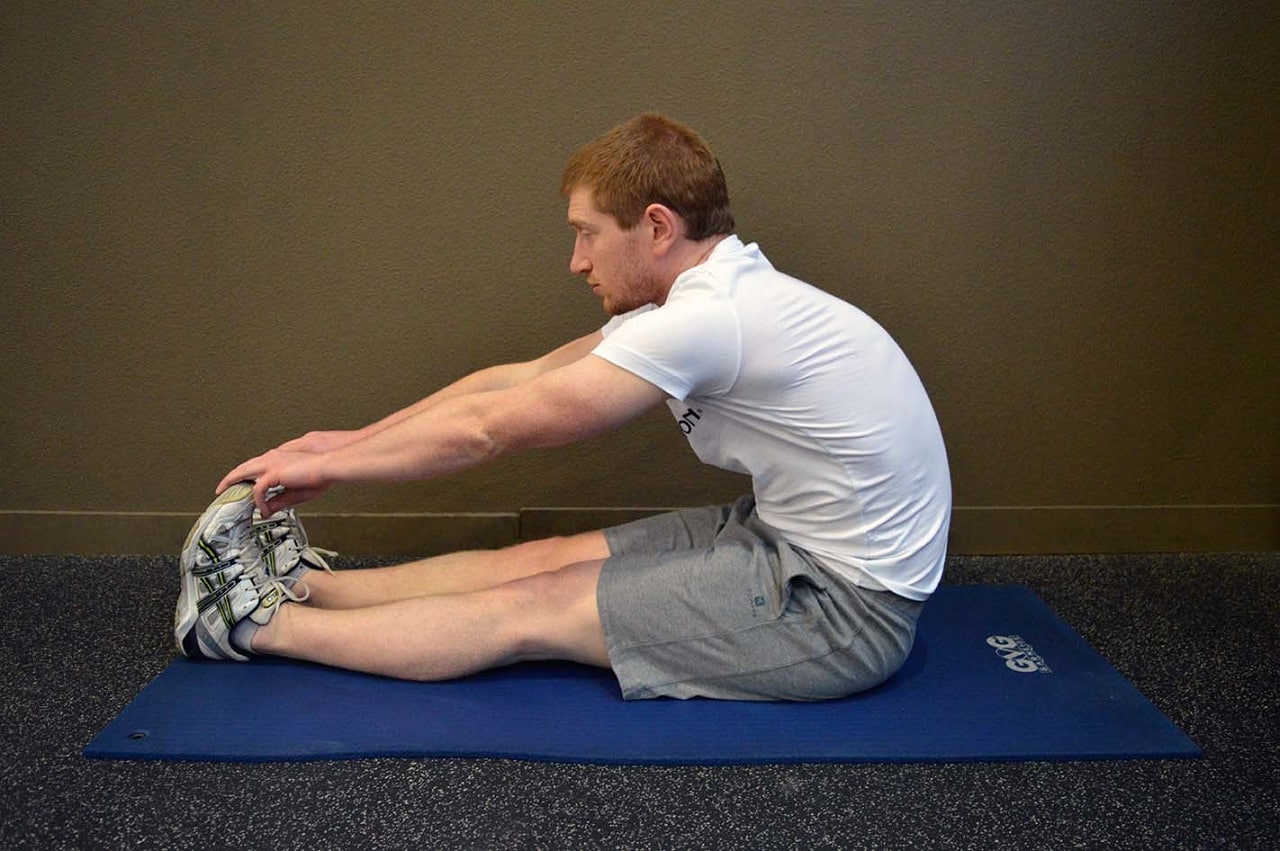 seated passive stretching